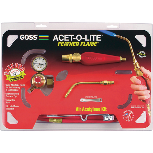 Ensembles de chalumeau pour soudage a&eacute;roac&eacute;tyl&eacute;nique Feather Flame OSI Industrial Sales