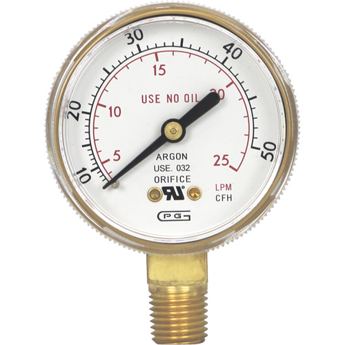 Manom&egrave;tres,  2", 0-50 pi³/h standard, Fixation inf&eacute;rieure, Analogique OSI Industrial Sales