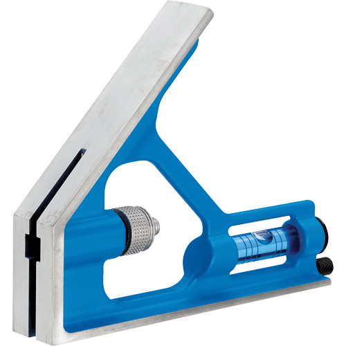 True Blue&reg; Combination Square, 12" L, 1/16" Graduations, Steel, Plain OSI Industrial Sales