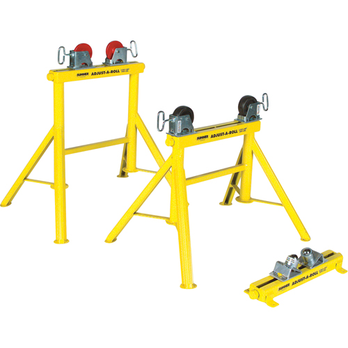 Adjust-A-Rolls&reg; Stand, 1000 lbs. Load Capacity, 36" Pipe Capacity OSI Industrial Sales