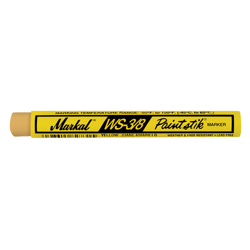 WS-3/8 Paintstik&reg; Paint Marker, Solid Stick, Yellow OSI Industrial Sales