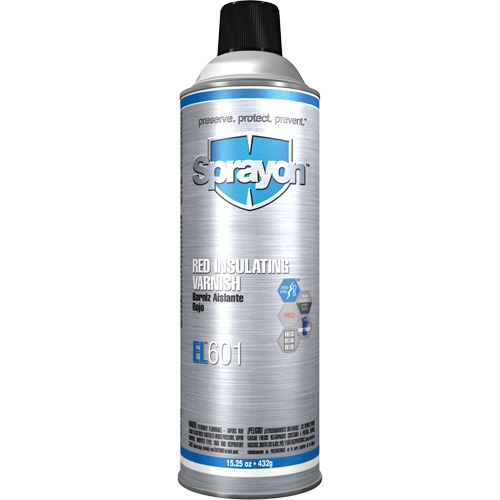 EL601 Red Insulating Varnish, 15.25 oz., Aerosol Can, Red OSI Industrial Sales