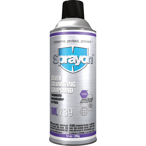 WL739 Silver Galvanizing Compound, Aerosol Can OSI Industrial Sales