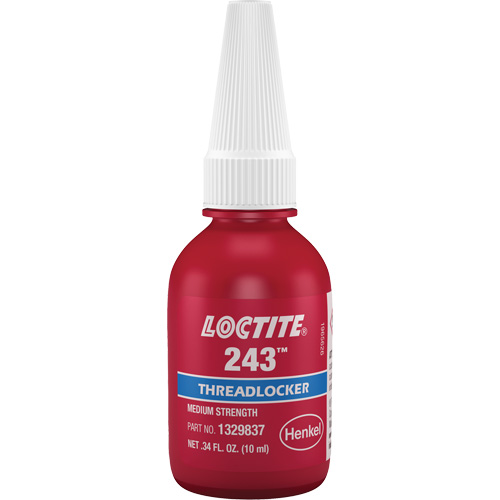 Threadlocker 243 Oil Tolerant, Blue, Medium, 10 ml, Bottle OSI Industrial Sales