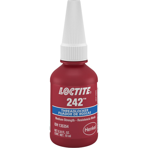 Compos&eacute; de blocage 242, Bleu, Moyen, 10 ml, Bouteille OSI Industrial Sales