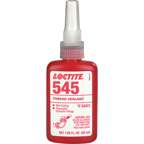 Thread Sealant 545 Hydraulic/Pneumatic Sealant, Bottle, 50 ml, -54° C - 149° C/-65° F - 300° F OSI Industrial Sales
