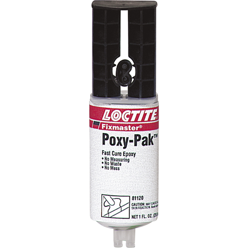 Fixmaster&reg; Fast Cure POXY PAK Adhesive, 92 g, Syringe, Two-Part, Translucent OSI Industrial Sales