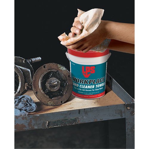 Serviettes nettoyantes pour le travail, 72 lingettes, 10-1/2" x 12-1/4" OSI Industrial Sales