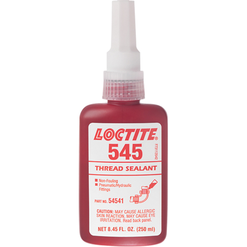 Thread Sealant 545 Hydraulic/Pneumatic Sealant, Bottle, 250 ml, -54° C - 121° C/-65° F - 250° F OSI Industrial Sales