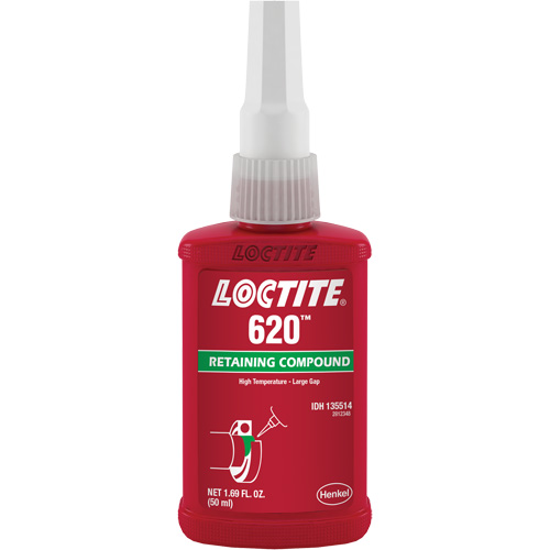 Retaining Compound 620 High Temperature, 50 ml, Bottle, Green OSI Industrial Sales