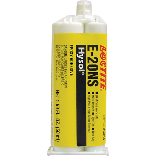 Hysol E-20NS Epoxy, Two-Part, Dual Cartridge, 120 g., Tan OSI Industrial Sales