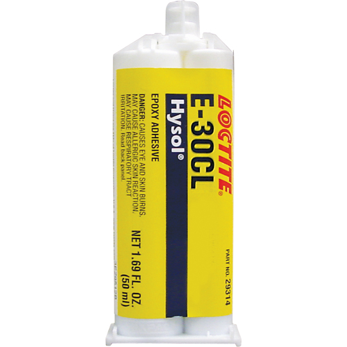Hysol E-30CL Epoxy, Two-Part, Dual Cartridge, 77 g., Clear OSI Industrial Sales