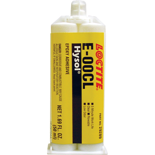 Hysol E-00CL Epoxy, Two-Part, Dual Cartridge, 97 g., Clear OSI Industrial Sales