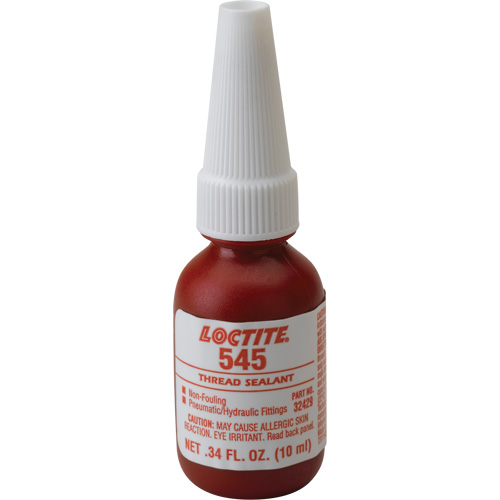 Thread Sealant 545 Hydraulic/Pneumatic Sealant, Bottle, 10 ml, -54° C - 149° C/-65° F - 300° F OSI Industrial Sales