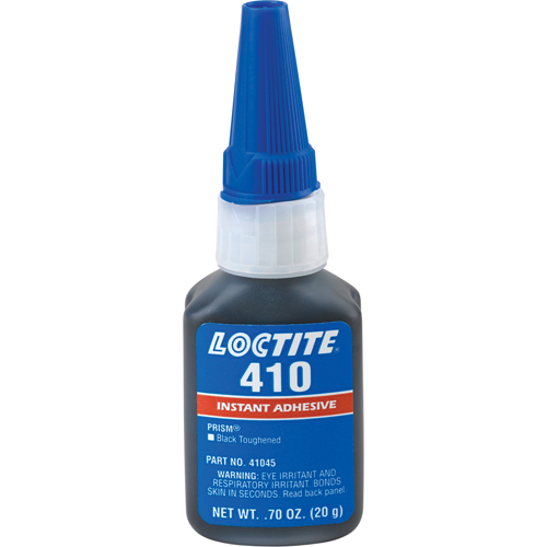 Adh&eacute;sif instantan&eacute; 410, Noir, Bouteille, 20 g OSI Industrial Sales