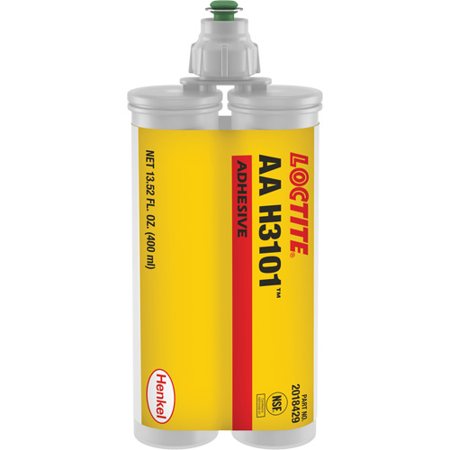AA H3101 Structural Adhesive, Two-Part, Dual Cartridge, 400 ml, White OSI Industrial Sales