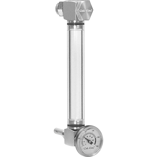 Round Nylon Liquid Level Gauge, Threaded, 10" L, 205°F (96.11° C) OSI Industrial Sales
