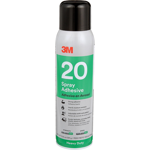 20 Heavy Duty Spray Adhesive, Clear, Aerosol Can OSI Industrial Sales