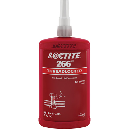 266 Threadlocker, Red, High, 250 ml, Bottle OSI Industrial Sales