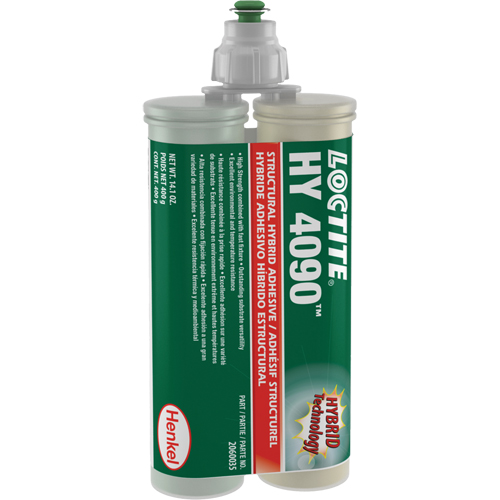 HY 4090 Structural Repair Hybrid Adhesive, Two-Part, Dual Cartridge, 400 g, Off-White OSI Industrial Sales