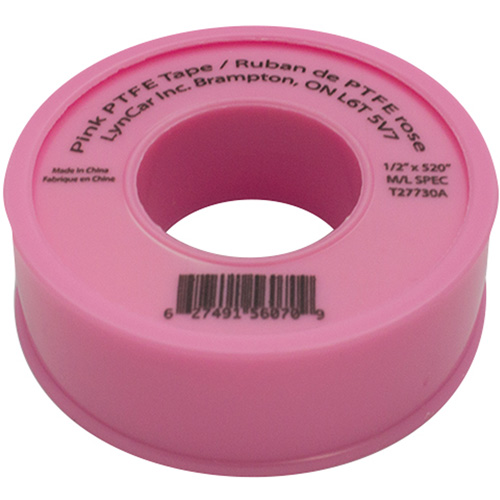 Teflon&reg; Tape, 520" L x 1/2" W, Pink OSI Industrial Sales