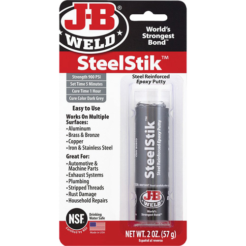 Colle &eacute;poxyde SteelStik, 2 oz, B&acirc;ton, Gris OSI Industrial Sales