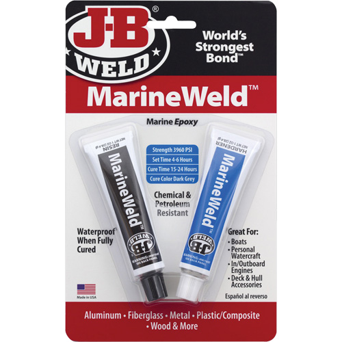 MarineWeld Epoxy, Two-Part, Tube, 3 oz., Grey OSI Industrial Sales