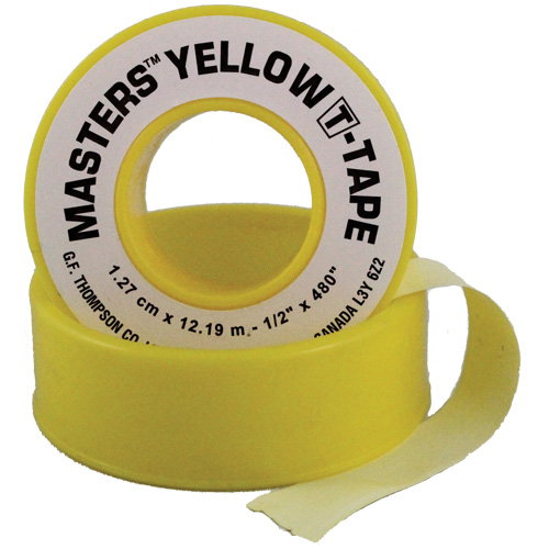 Ruban T, 260" lo x 1/2" la, Jaune OSI Industrial Sales