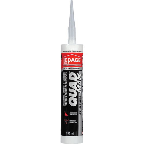Quad&reg; Max Siding & Window Sealant, 280 ml, Tube, Grey OSI Industrial Sales