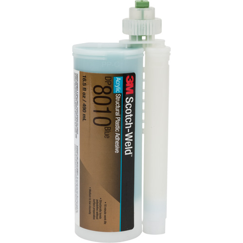 Scotch-Weld Structural Plastic Adhesive, Two-Part, Cartridge, 490 ml, Blue OSI Industrial Sales