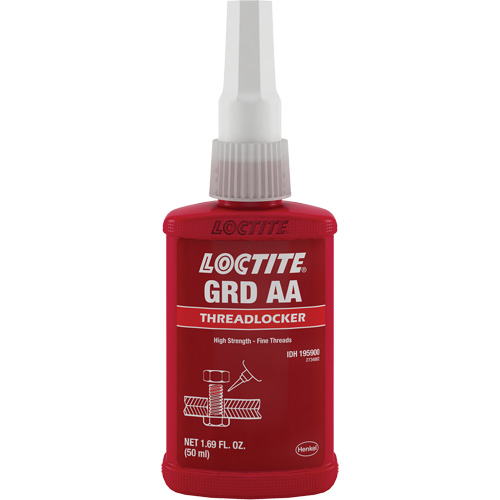 Letter Grade AA Wicking Grade Threadlocker, Green, High, 50 ml, Bottle OSI Industrial Sales