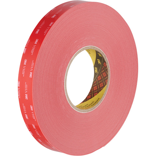 VHB Tape, 32.9 m (108') L x 1117.6 mm (44") W, 0.015 mm, Acrylic OSI Industrial Sales