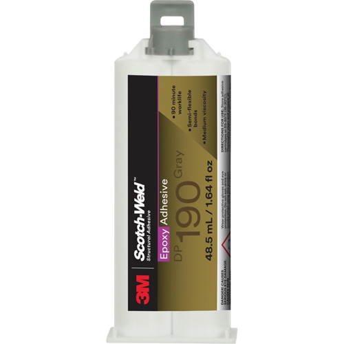 Adh&eacute;sif &eacute;poxyde DP190 Scotch-Weld, 1,64 liq. oz., Cartouche, Deux composants, Gris OSI Industrial Sales
