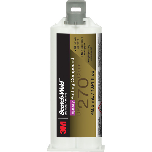 Scotch-Weld Epoxy Potting Compound, 1.7 fl. oz./48.5 ml, Dual Cartridge, Two-Part, Clear OSI Industrial Sales