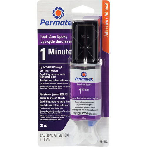 Gel &eacute;poxyde, 25 ml, Seringue, Deux composants, Transparent OSI Industrial Sales