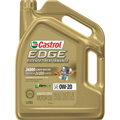Huile pour moteur performance prolong&eacute;e 0W-20 Edge, 5 L, Cruche OSI Industrial Sales
