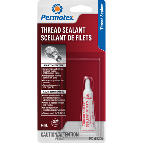 High Temperature Thread Sealant, Tube, 6 ml, -54° C - 204° C/-65° F - 400° F OSI Industrial Sales