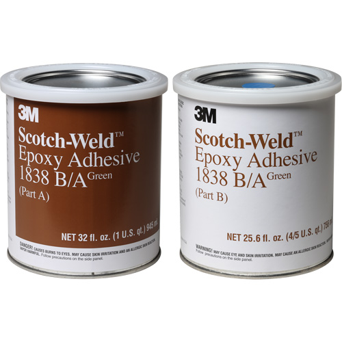 Scotch-Weld Adhesive, 32 fl. oz., Pail, Two-Part, Green OSI Industrial Sales