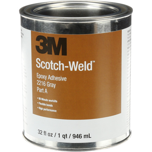 Scotch-Weld Adhesive, 32 fl. oz., Kit, Two-Part, Grey OSI Industrial Sales