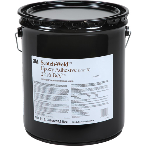 Scotch-Weld Adhesive, 5 gal., Pail, Two-Part, Grey OSI Industrial Sales