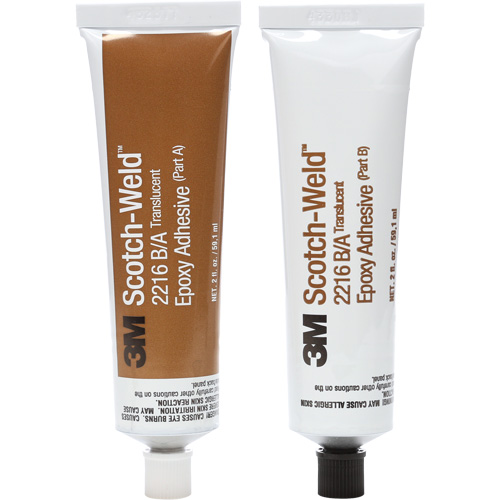 Scotch-Weld Adhesive, 2 fl. oz., Kit, Two-Part, Translucent OSI Industrial Sales