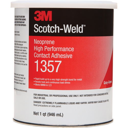 Neoprene High-Performance Contact Adhesive, Can, 32 fl. oz., Grey OSI Industrial Sales