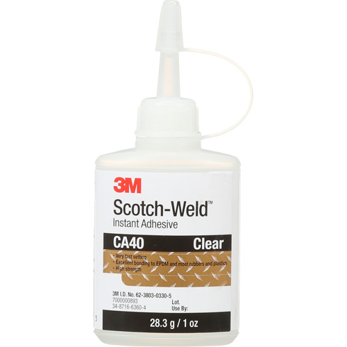 Instant Adhesive, 1 oz., Bottle, Yellow OSI Industrial Sales