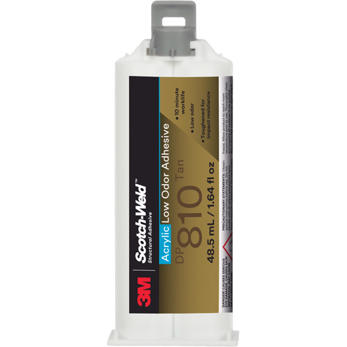 Scotch-Weld Low-Odor Acrylic Adhesive, Two-Part, Cartridge, 1.64 fl. oz., Off-White OSI Industrial Sales