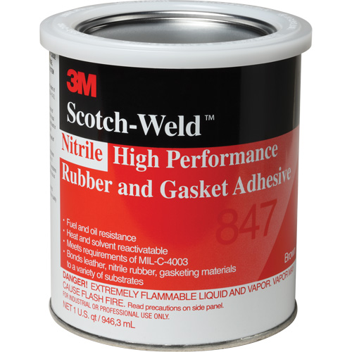 Adh&eacute;sif haute performance pour caoutchouc et joints Scotch-Weld, Gallon, Brun OSI Industrial Sales