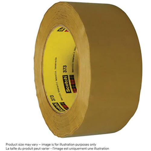 Scotch&reg; Box Sealing Tape 373, Hot Melt Adhesive, 2.5 mils, 72 mm (3") x 50 m (164') OSI Industrial Sales