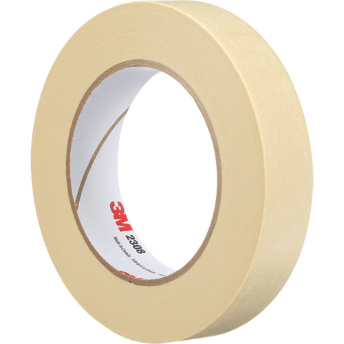 2308 Masking Tape, 24 mm (1") x 55 m (180'), Tan OSI Industrial Sales