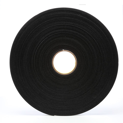 4508 Vinyl Foam Tape, 25.4 mm (1") W x 32.9 m (108') L, 125 mils, Black OSI Industrial Sales