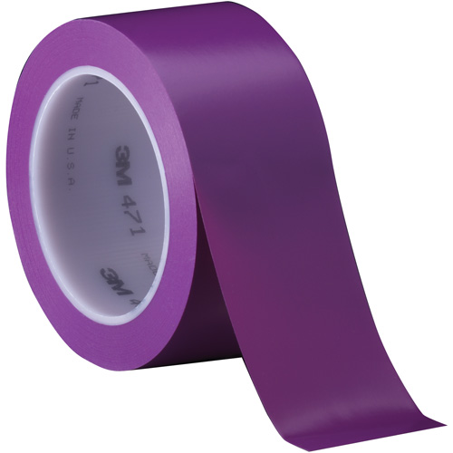 471 Vinyl Tape, 50.8 mm (2") W x 32.9 m (108') L, 5.2 mils, Purple OSI Industrial Sales