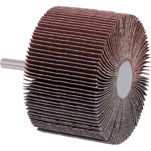 Mounted Flap Wheel, A80 Grit, 3" x 2" x 1/4" OSI Industrial Sales